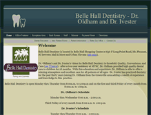 Tablet Screenshot of bellehalldentistry.com